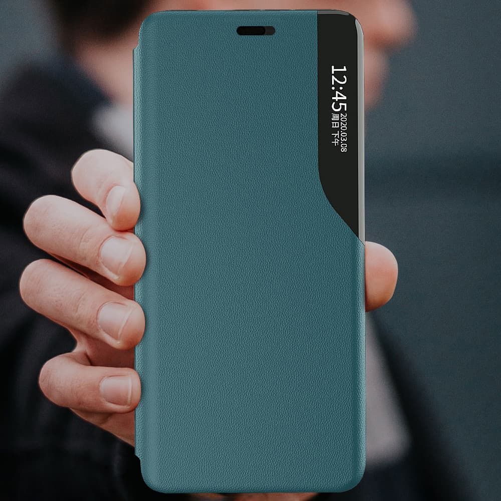 Etui Eco Leather View za iPhone 13 Pro, škrlatno rdeč 8