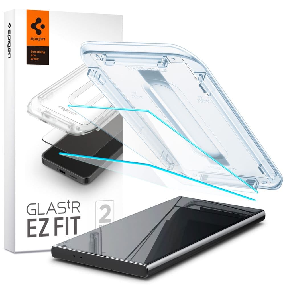 Spigen Glas.tR EZ Fit kaljeno steklo za Samsung Galaxy S24 Ultra - 2 kosa
