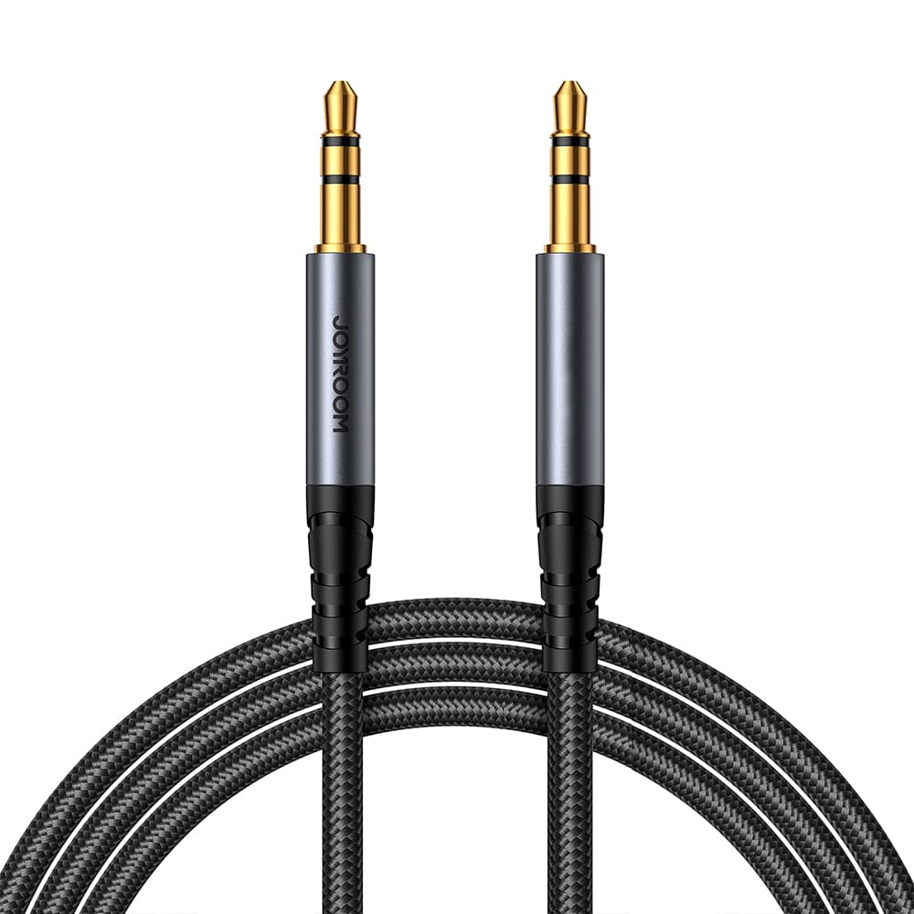 Joyroom SY-A08 stereo audio kabel AUX 3.5 mm mini jack, 1.2m, črn