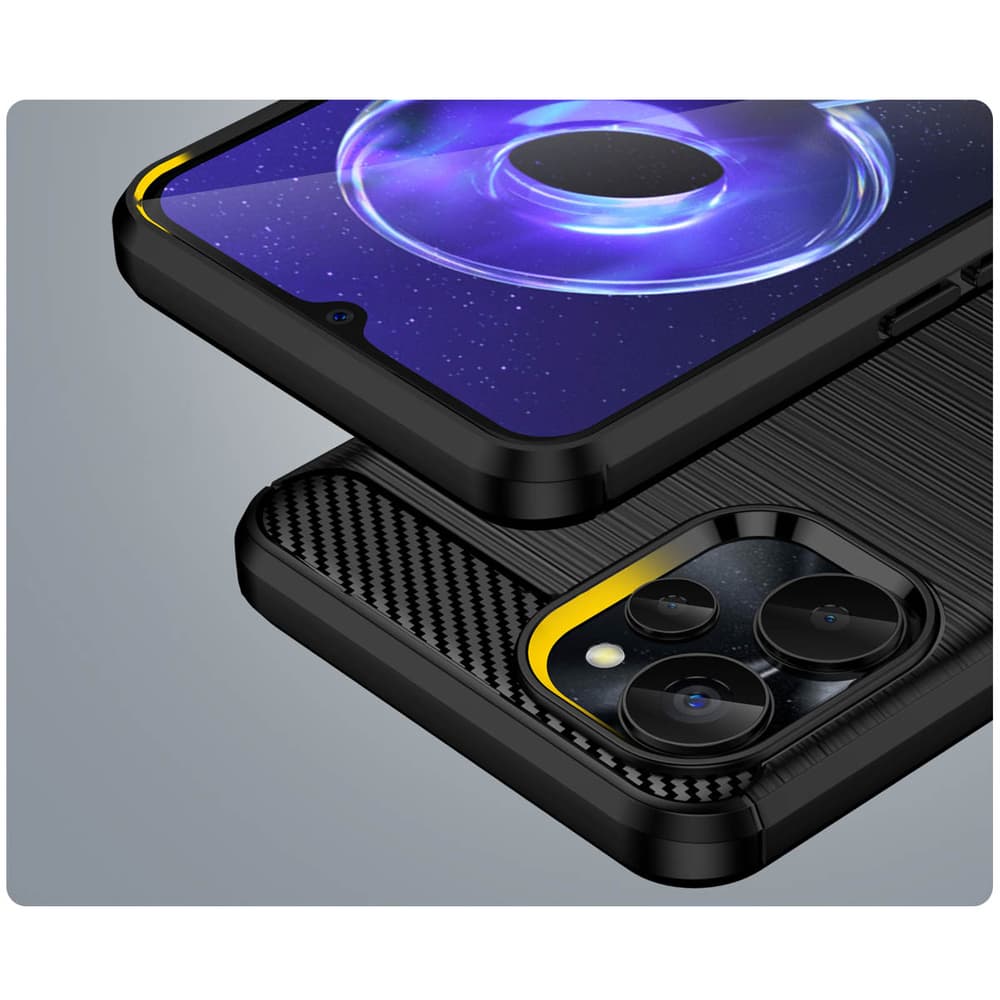 Carbon ovitek za Realme 10 5G / 9i 5G - črn 7