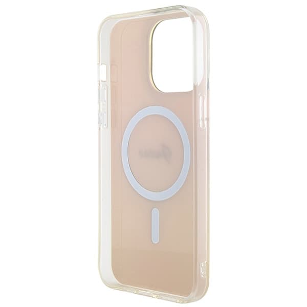Guess IML Iridescent MagSafe ovitek za iPhone 15 Pro - roza 7