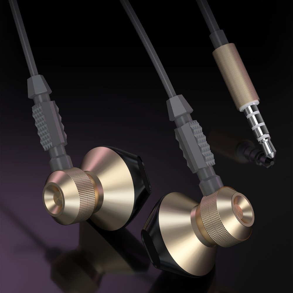 Dudao X2C žične slušalke 3.5mm mini jack, kovinske, sive 3