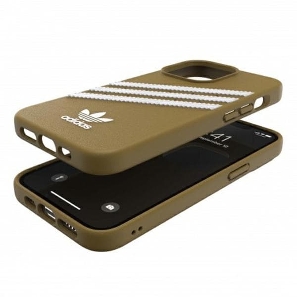 Adidas OR Molded Case PU ovitek za iPhone 13 Pro Max (bež/zlata) 6