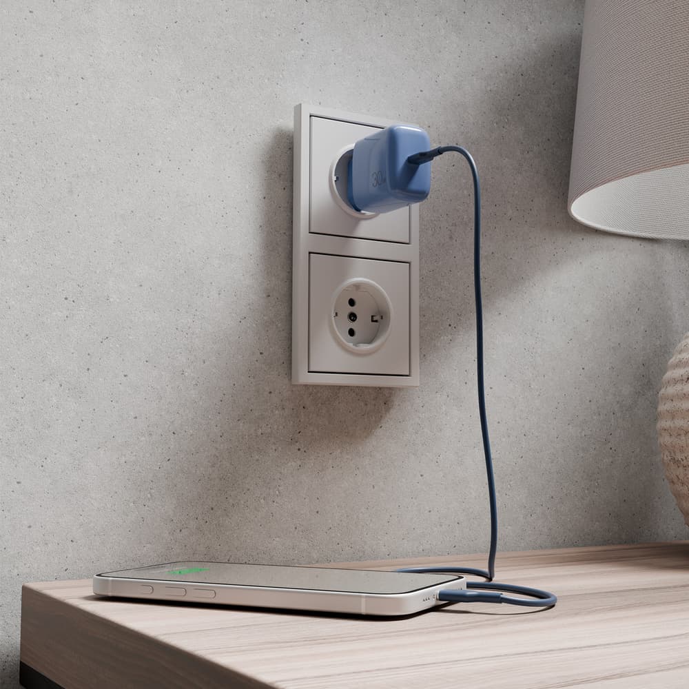 Puro Pro Lite 30W USB-C polnilec (modra) 7
