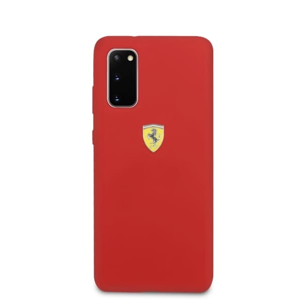 Ferrari Silikonska ovitek za Samsung Galaxy S20 - Rdeča 3