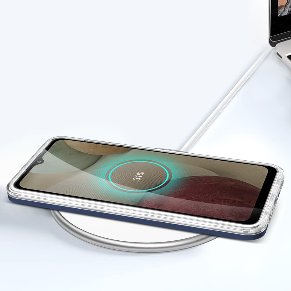 Hurtel ovitek Clear 3in1 za Samsung Galaxy A22 4G, moder 7