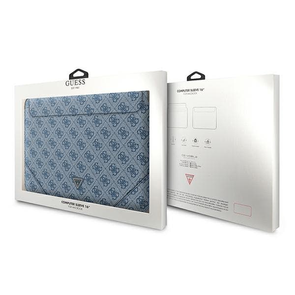 Guess 4G Uptown Triangle Logo etui za 16" prenosnik - modra 4