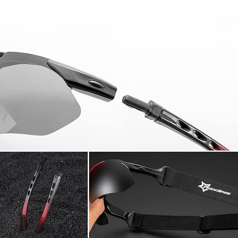 Photochromic kolesarske očala Rockbros 10142 UV400 - bela 5