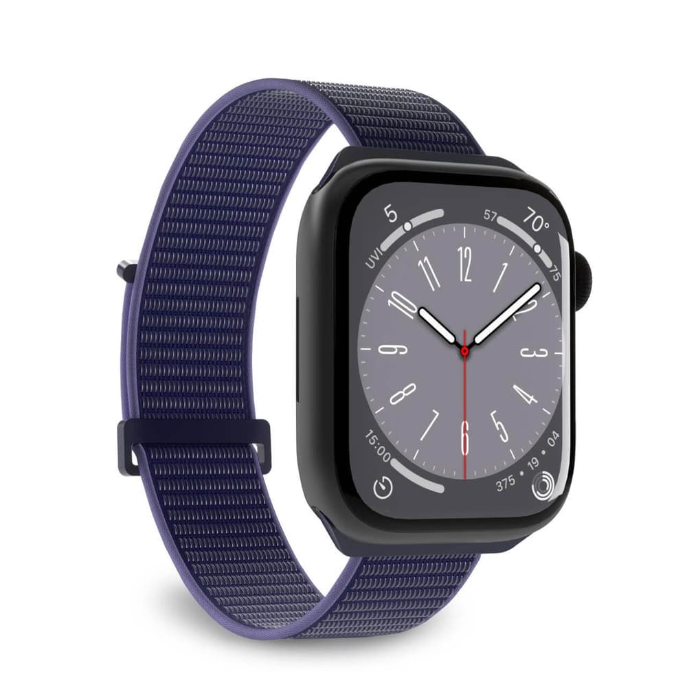 Puro Sport najlonski pašček za Apple Watch 42/44/45/49 mm, Modri