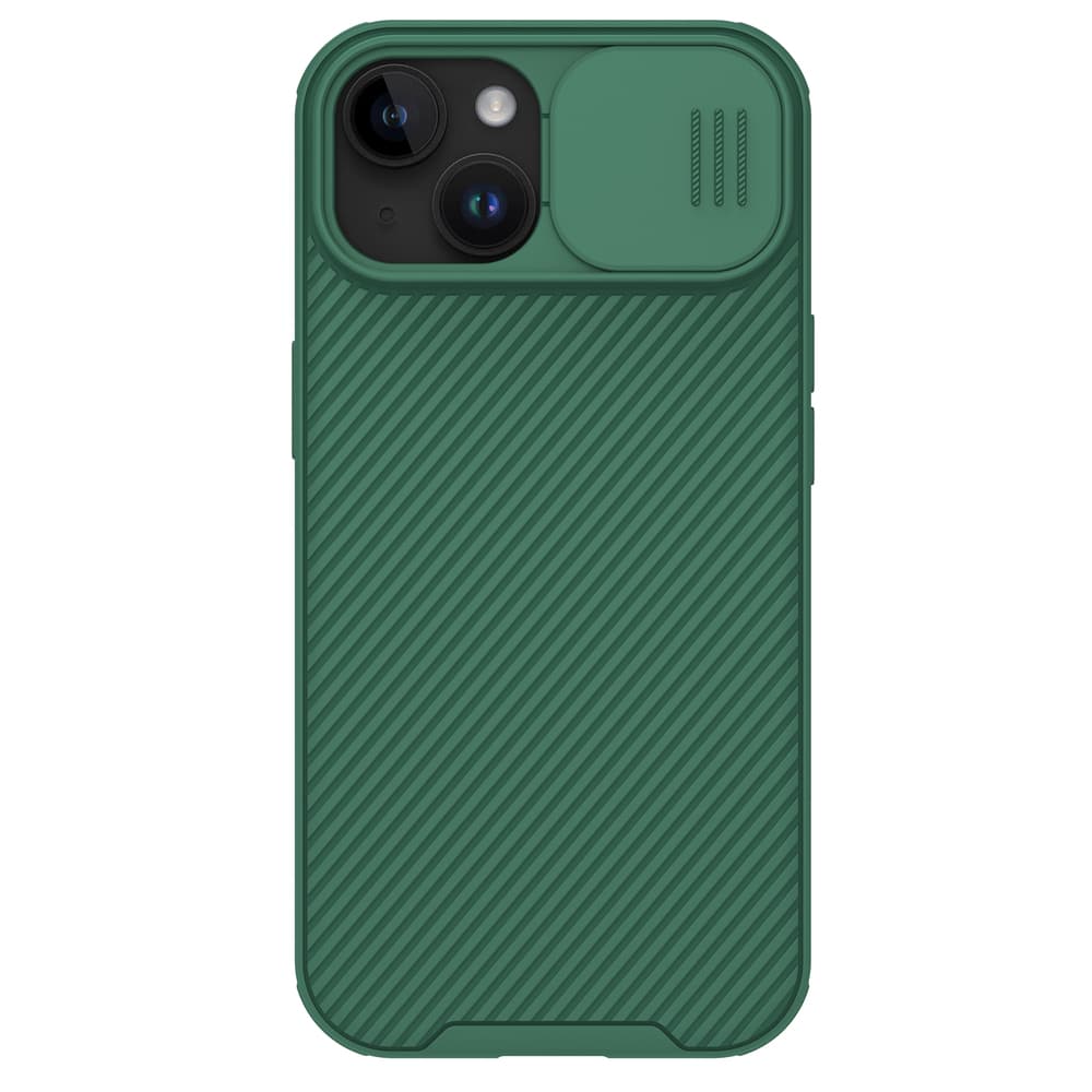 Nillkin CamShield Pro magnetni ovitek za iPhone 15 Plus s ščitnikom kamere - zelen