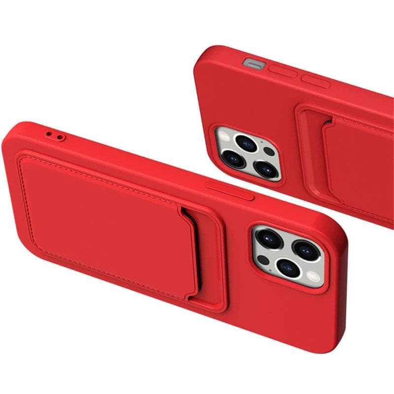 Hurtel ovitek Card Case za Samsung Galaxy S21+ 5G, rdeč 2