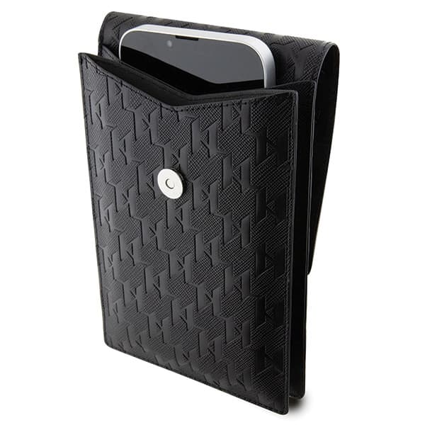 Torba Karl Lagerfeld Handbag Saffiano Monogram Choupette - črna 4