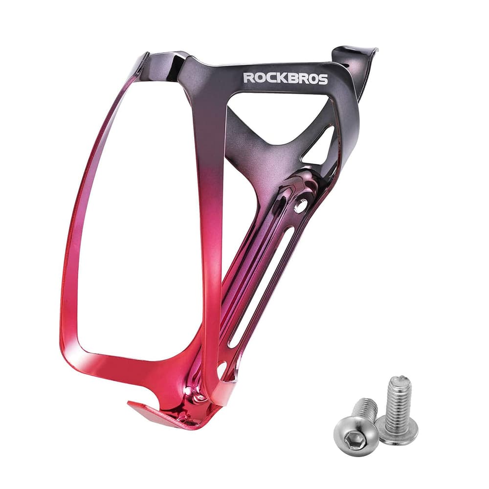 Rockbros RKL02 Aluminijast nosilec za bidon - črna/rdeča