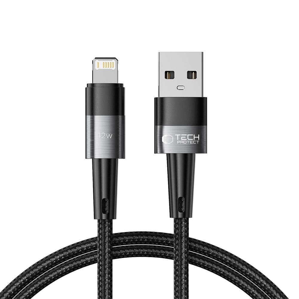 Polnilni kabel Tech-Protect UltraBoost Lightning/Lightning 12W 1m - siv