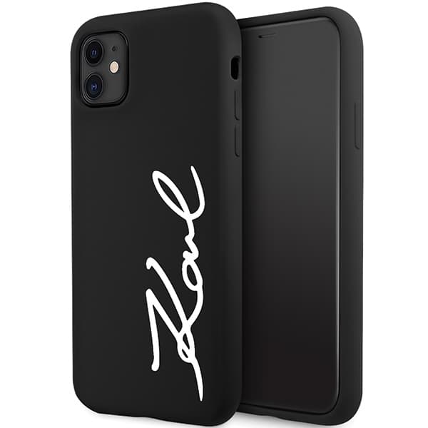 Karl Lagerfeld silikonski ovitek za iPhone 11 / Xr 6.1" - črn