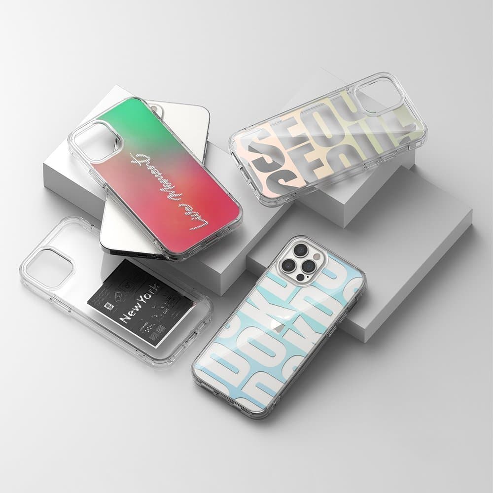 Ringke Fusion Design ovitek za iPhone 12 Pro Max - roza/zelena 5