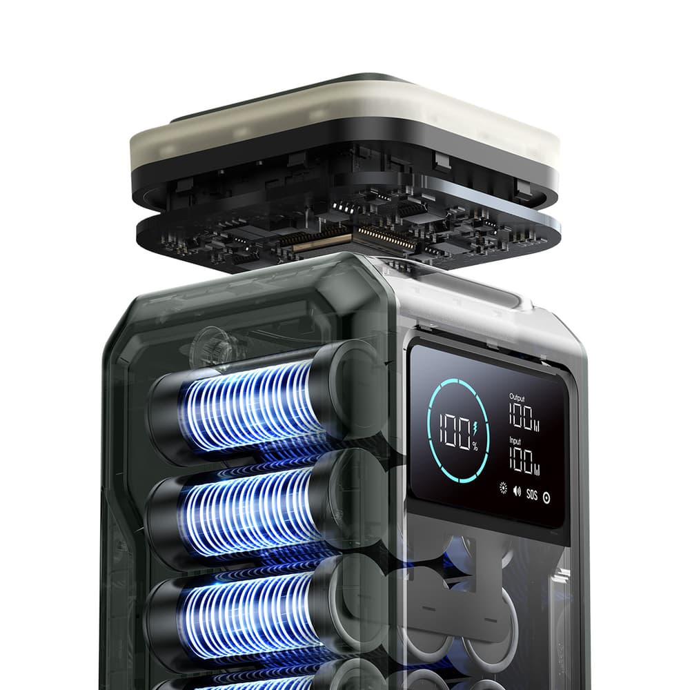 Joyroom JR-PBF10 Powerbank 75000mAh, 100W, 6xUSB - zelen 3