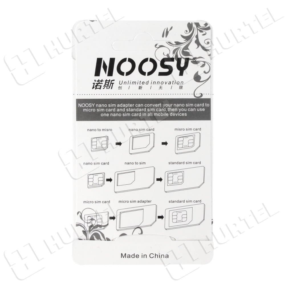 Noosa adapter set za SIM kartico + ključek – bel 3