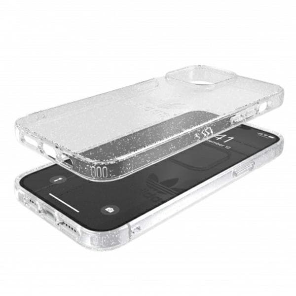Adidas OR Protective Clear Case Glitter ovitek za iPhone 13 Pro Max (transparentno srebrna) 3