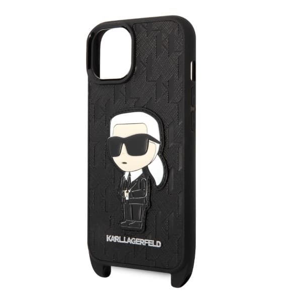 Karl Lagerfeld Monogram Ikonik Patch etui za iPhone 14 6.1" črno 5
