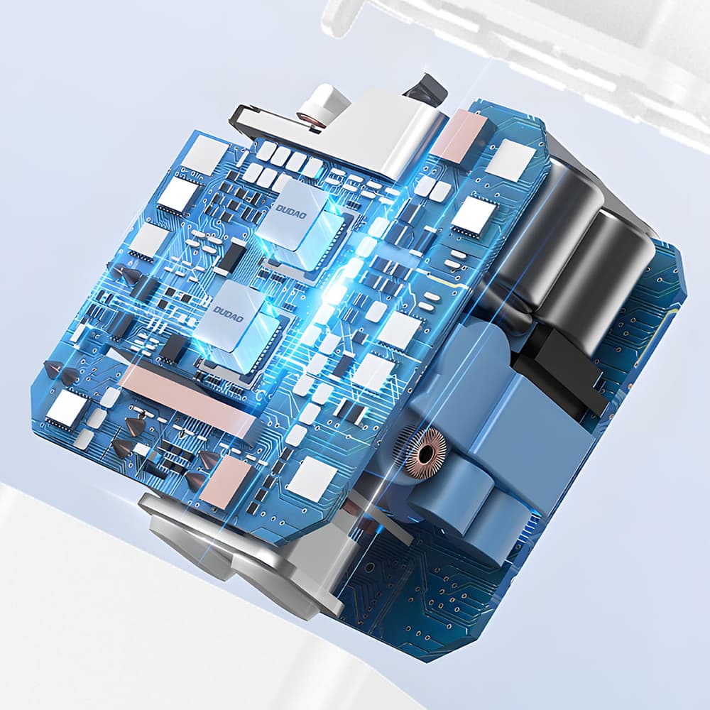 Dudao A4EU USB-A 2.1A omrežni polnilnik + USB-A na USB-C kabel - bel 7
