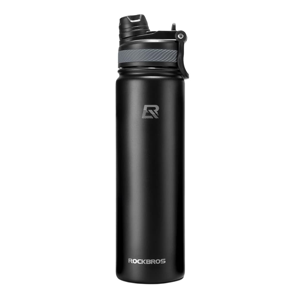 Rockbros termalni bidon za kolesa 650 ml - črn