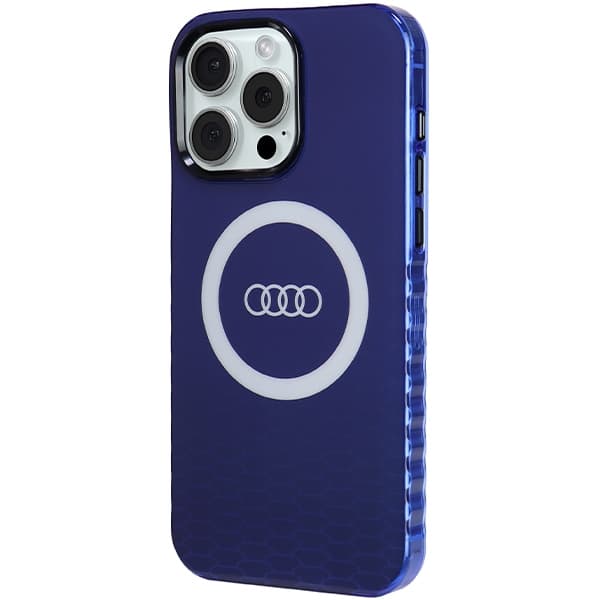Audi IML Big Logo MagSafe ovitek za iPhone 15 Pro Max - modra 2