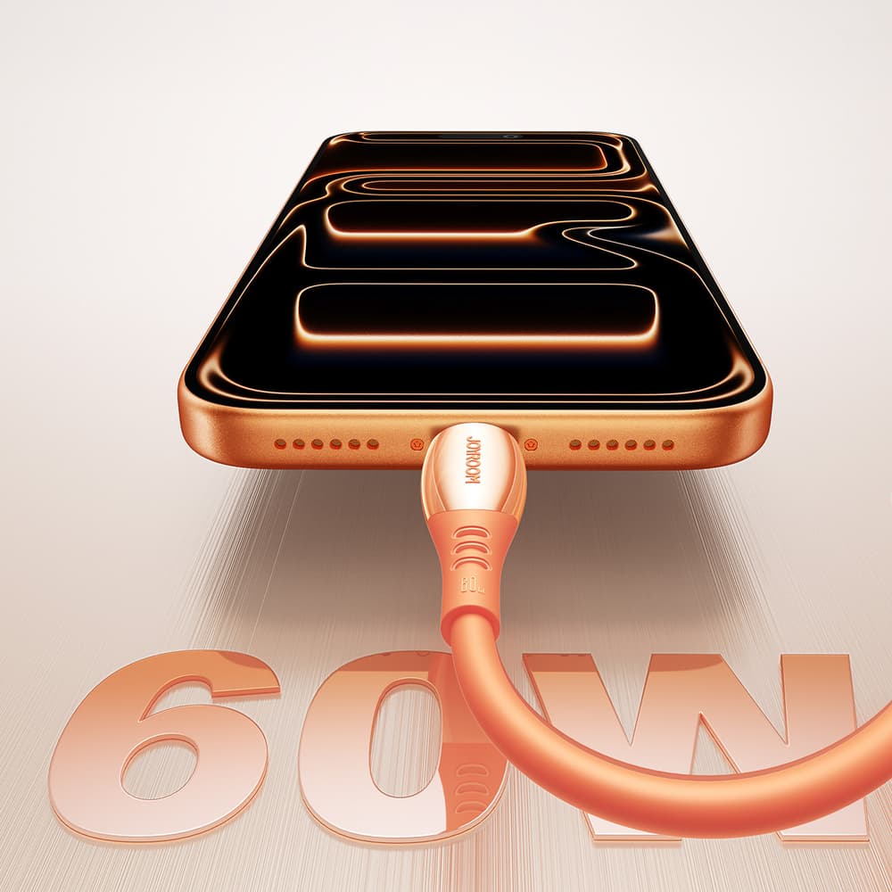 Joyroom S-A59 Vibrant Series 60W USB-C - USB-C kabel 1.2m - oranžen 5