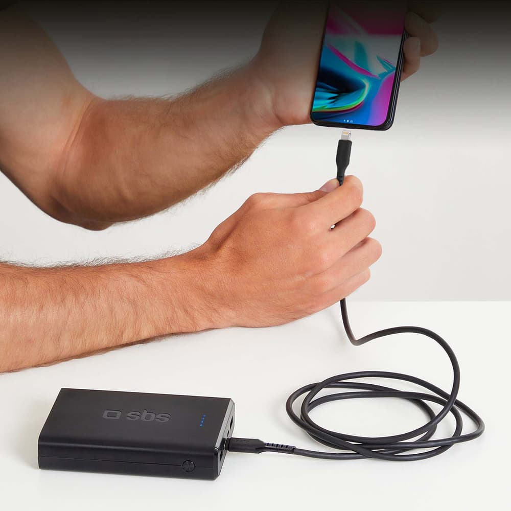SBS kabel USB-C - Lightning 1m - črn 6