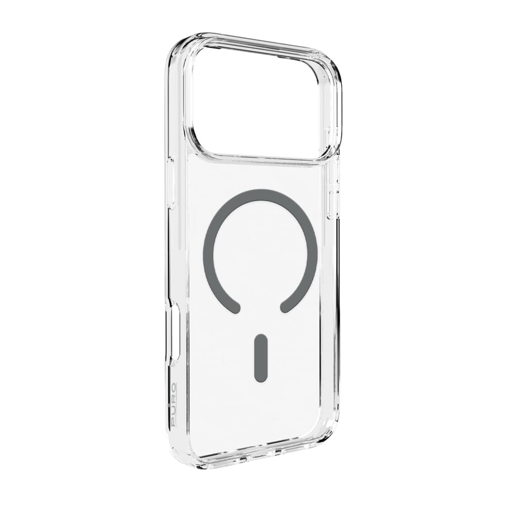 Puro Lite Mag ovitek za iPhone 17 Pro Max - prosojen s sivim obročem