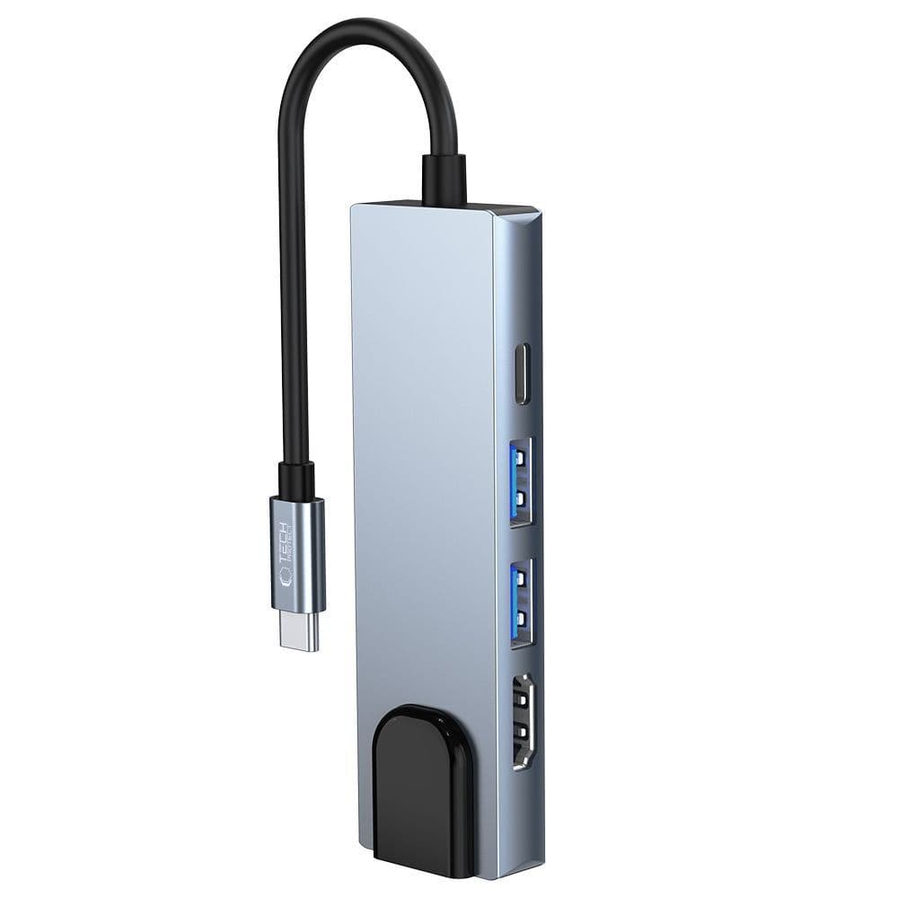Adapter Tech-Protect V3 5v1 USB-C: USB-A 3.0 / USB-A 2.0 / USB-C / HDMI / RJ45 - siv 5