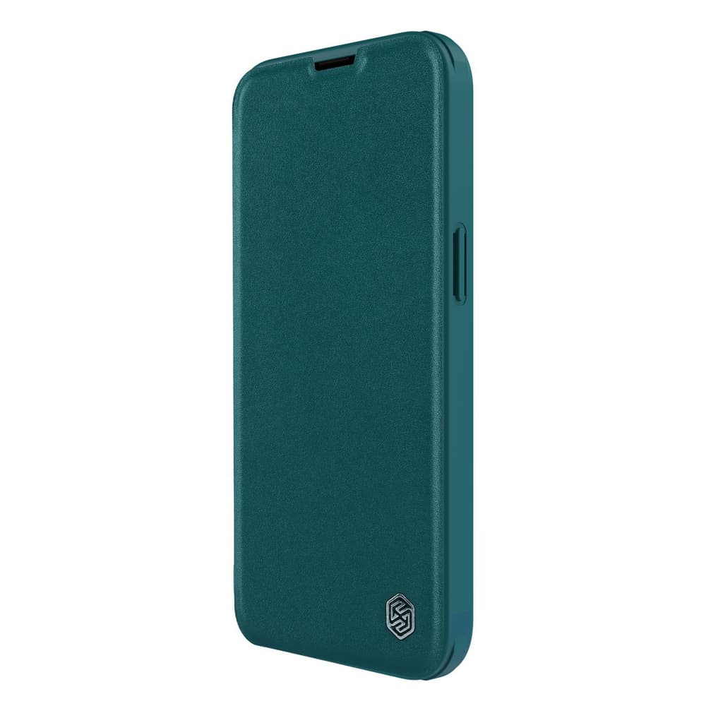 Nillkin Qin Leather Pro Flip ovitek za iPhone 14 Plus, zelen 6