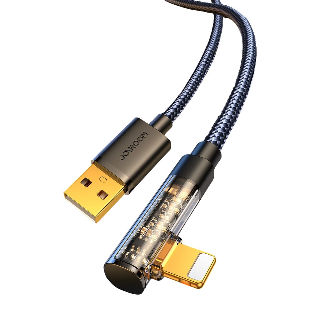 Joyroom S-UC012A6 Gaming kabel Lightning (kotni) / USB-A (raven), 2.4A, 1.2 m, črn