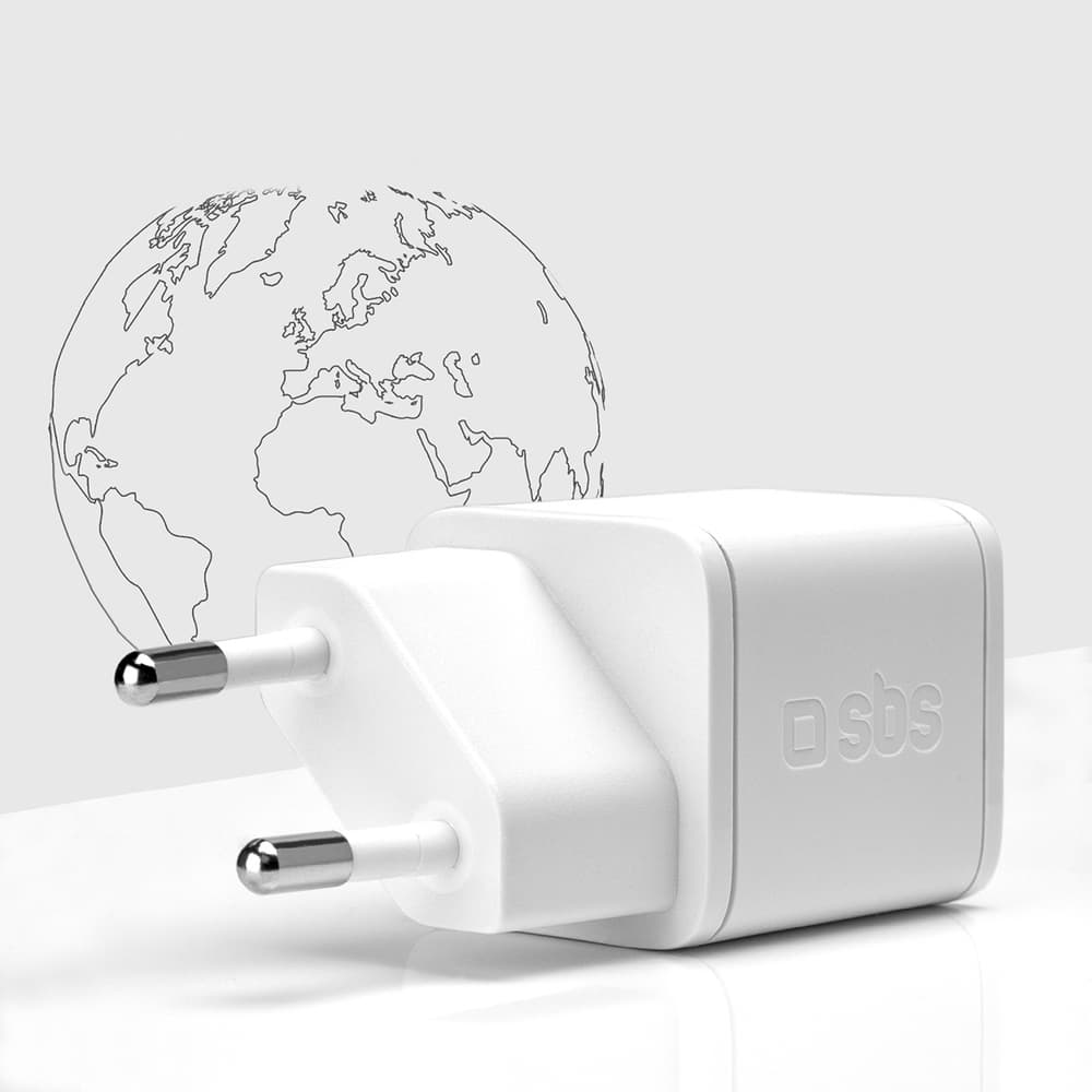 SBS 20W GaN stenski polnilnik s Power Delivery - bel 4