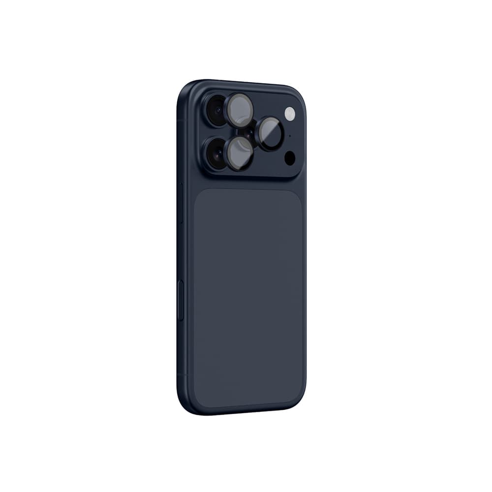 AmazingThing Zaščitno steklo za kamero iPhone 17 Pro / Pro Max, moder okvir 3