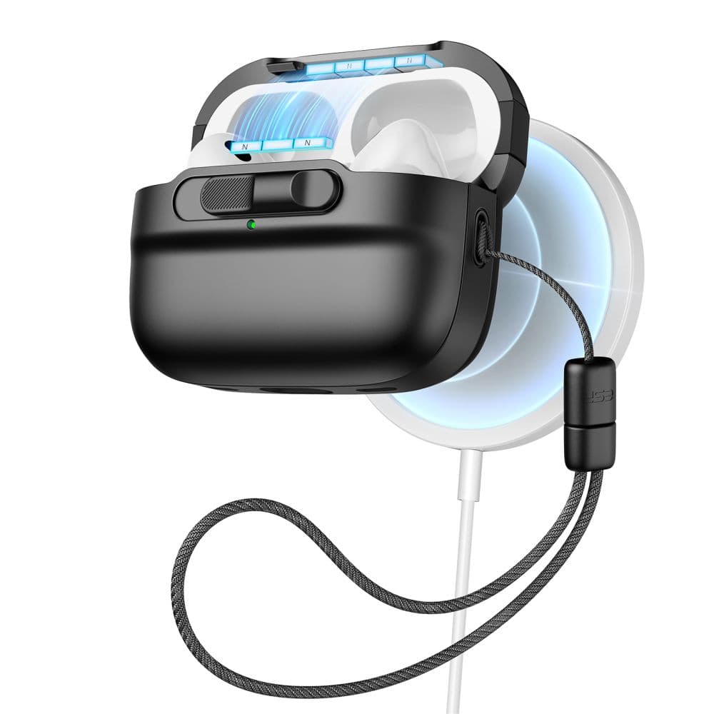 ESR Pulse HaloLock etui za AirPods Pro 1/2 MagSafe, črn