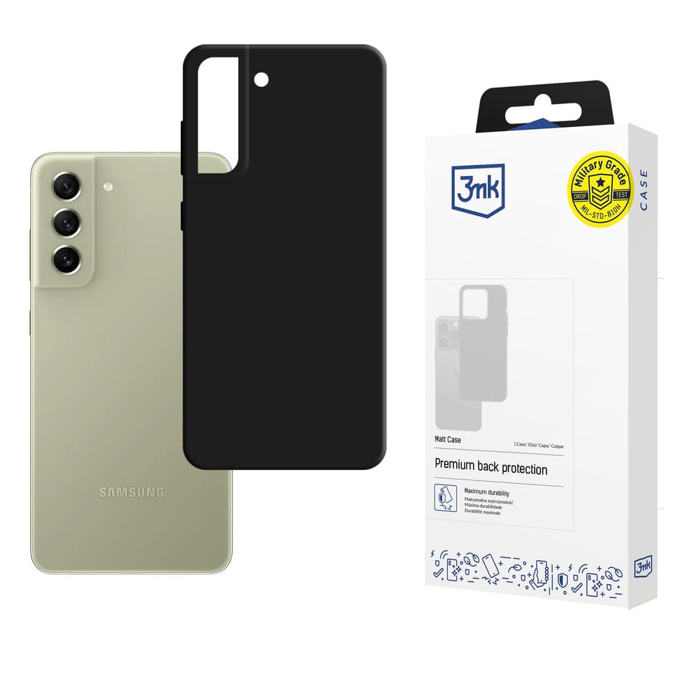 3mk Mat ovitek za Samsung Galaxy S21 FE 5G (črn)