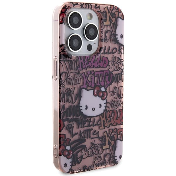 Hello Kitty ovitek IML Tags Graffiti za iPhone 14 Pro - roza 4