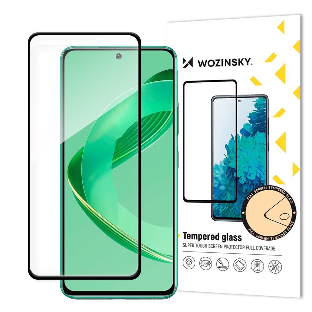 Kaljeno steklo Wozinsky Full Glue za Huawei Nova 11 SE s črnim okvirjem