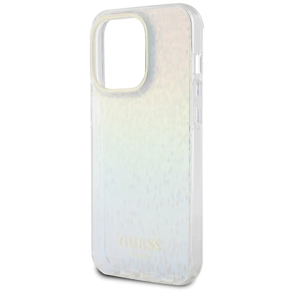 Guess ovitek IML Faceted Mirror Disco Iridescent za iPhone 14 Pro Max - večbarven 6