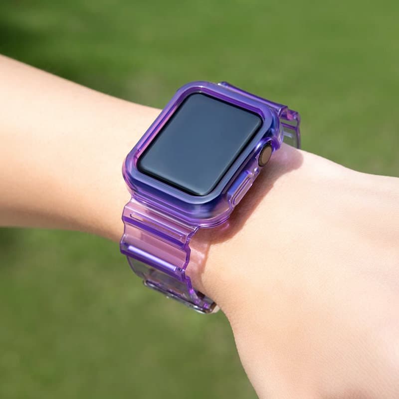 Hurtel silikonski pašček za Apple Watch 42mm - vijolična 3