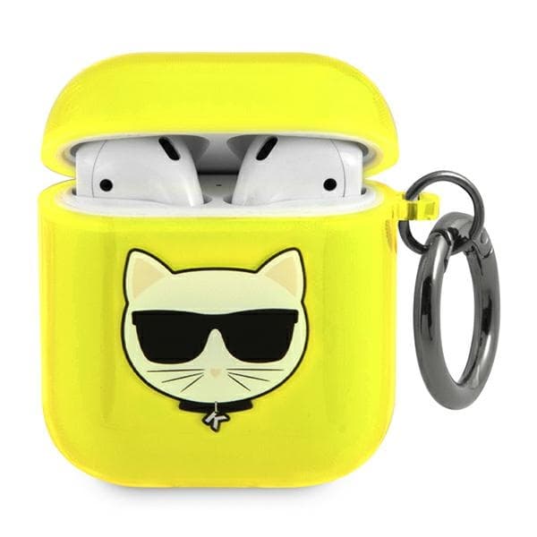 Ovitek Karl Lagerfeld Choupette za AirPods 1/2 - rumena