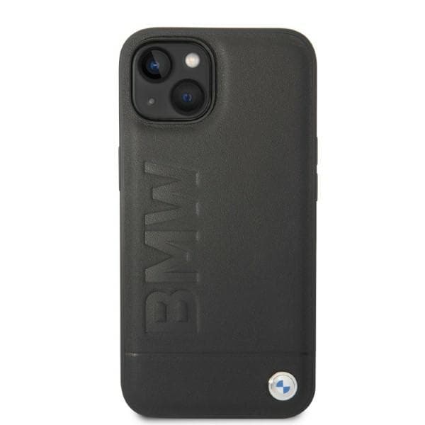 BMW ovitek za iPhone 14 Plus 6.7" (usnjeni, črn) 3