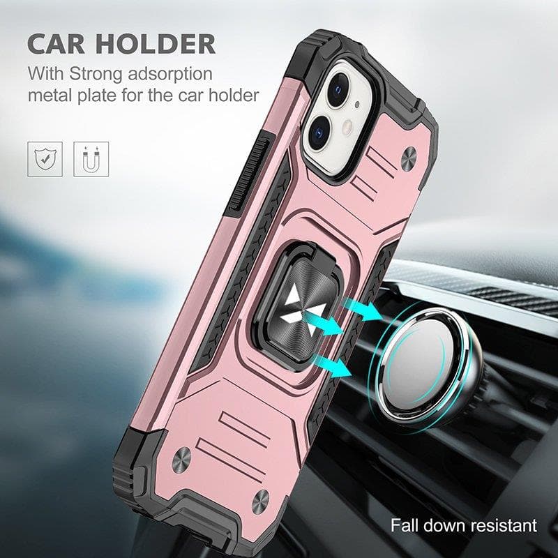 Wozinsky Ring Armor ovitek za iPhone 14 Plus, zlat, s stojalom in obročem 7