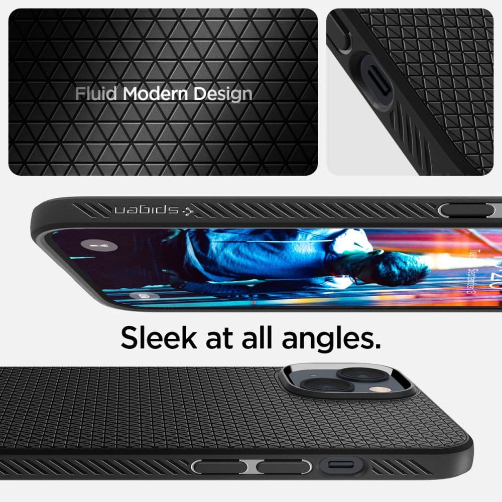 Spigen Liquid Air ovitek za iPhone 14 Plus - Mat črna 7