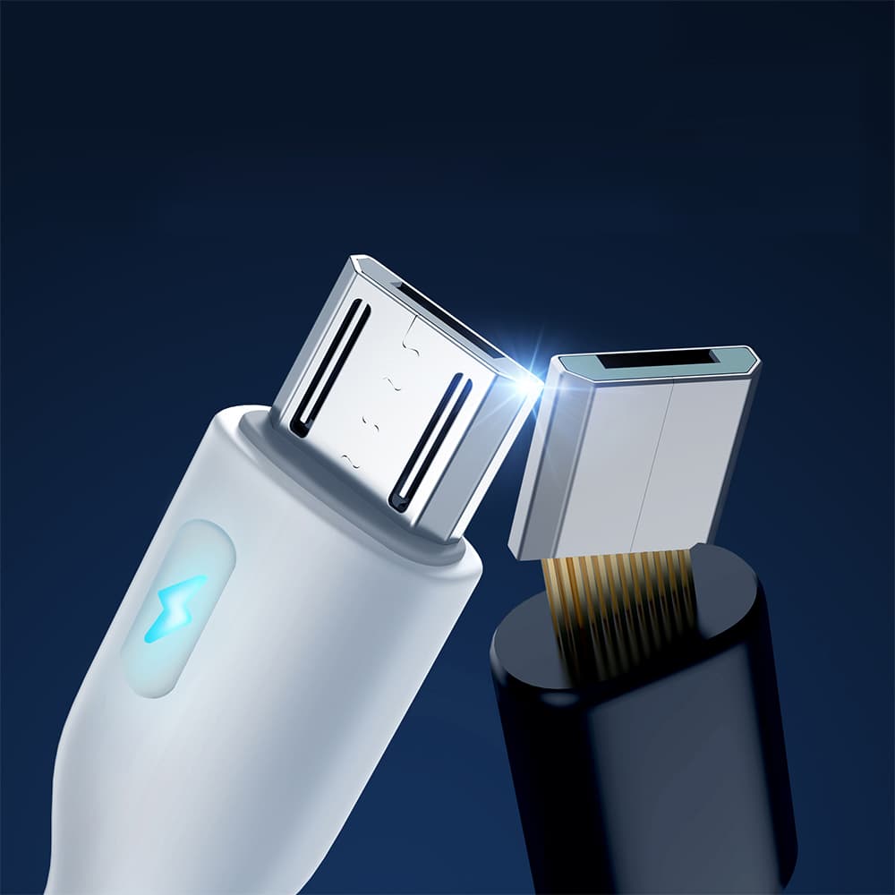 Joyroom Premium A13 USB-A/micro USB kabel 2.4A, 2m - bela 5