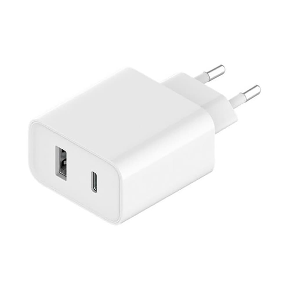 Xiaomi potovalni polnilnik Combo 33W PD USB-A / USB-C - Bela