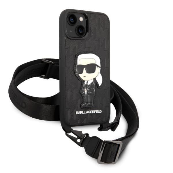 Karl Lagerfeld Monogram Ikonik Patch etui za iPhone 14 6.1" črno 3