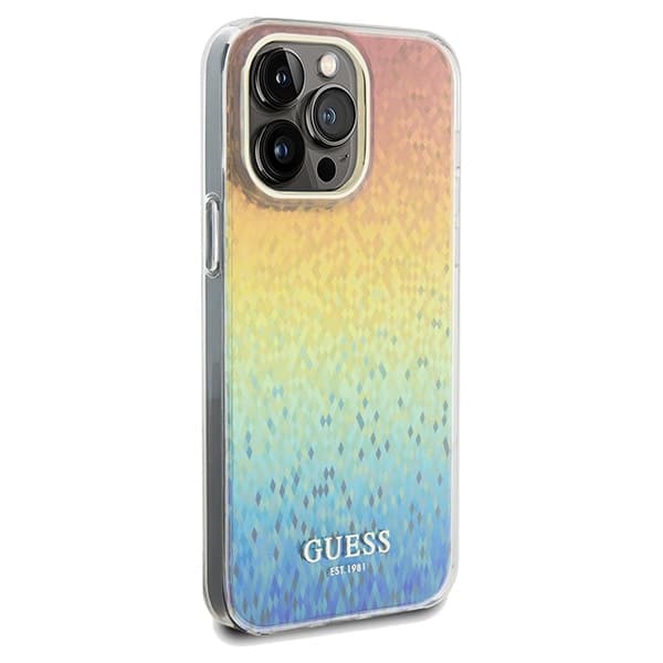 Ovitek Guess IML Faceted Mirror Disco Iridescent za iPhone 13 Pro Max - večbarven 4