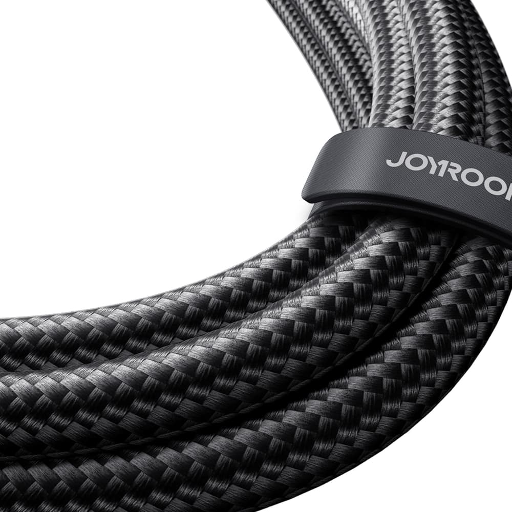 Joyroom S-A21 2v1 USB-C v USB-C / USB-C kabel 100W 1.5m - črn 6